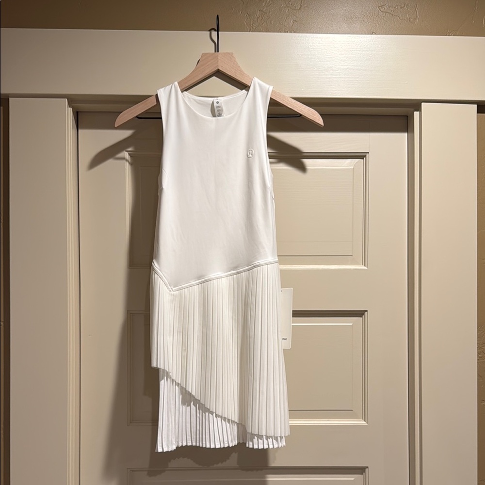 Lululemon Athletica White Sleeveless Tennis Dress